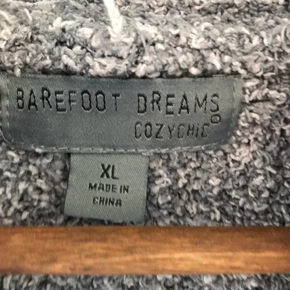 Barefoot Dreams Cozy Chic Long Grey Cabin Cardigan Sweater XL Soft Cabincore - Picture 8 of 8
